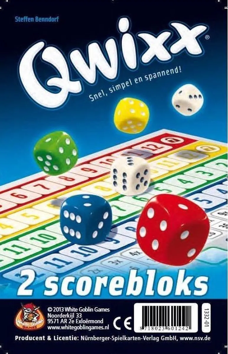 White Goblin Games Qwixx Voordeelbundel - Dobbelspel 2-5 Spelers