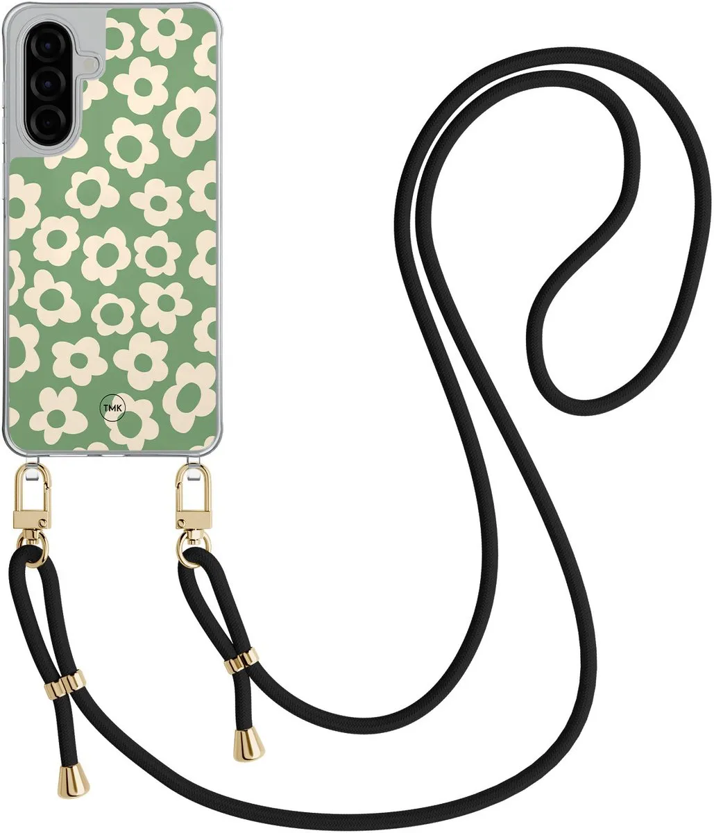 Casevibes Telefoonhoesje Samsung A36 CV/S/A36/C/019 - Groen Retro Bloemen