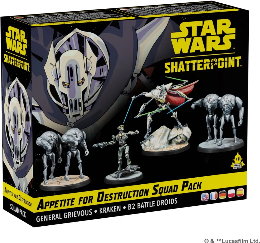 Atomic Mass Games Star Wars Shatterpoint General Grievous Squad Pack SWP05