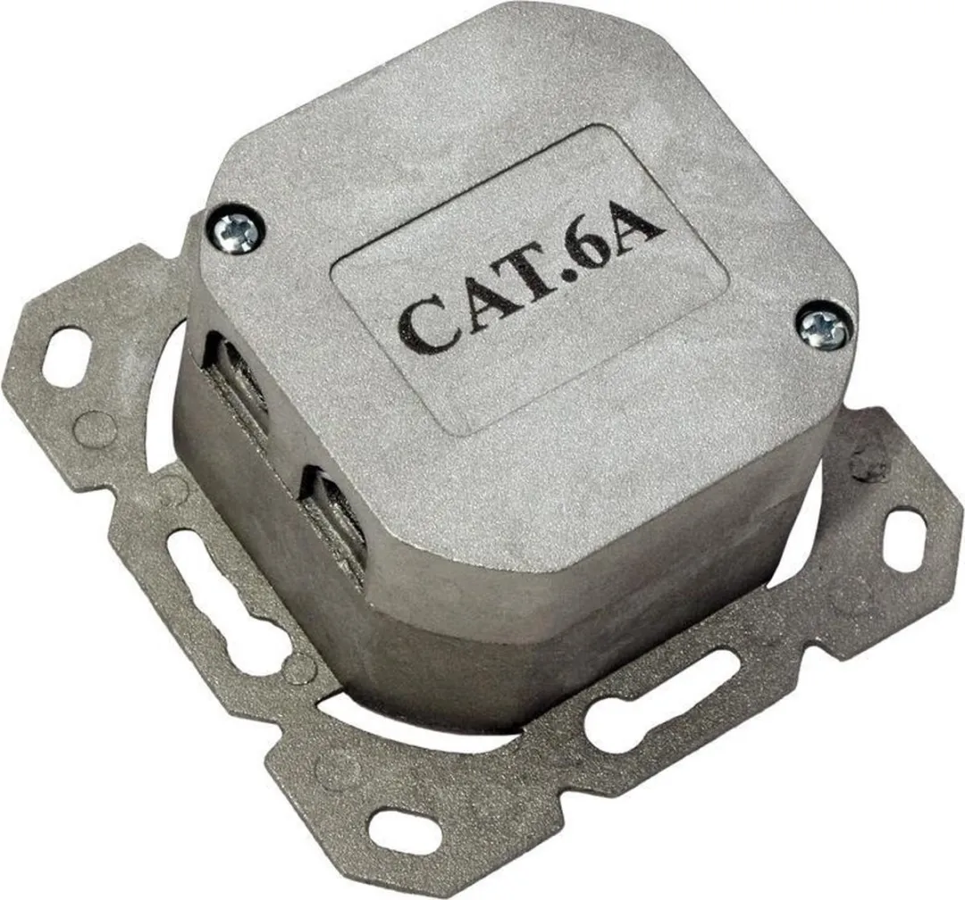 Value Cat.6A Inbouwdoos 2x STP - Wit