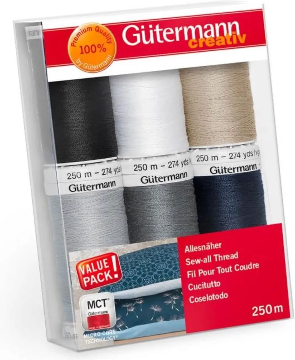 Gutermann Naaigaren Set 6x250m