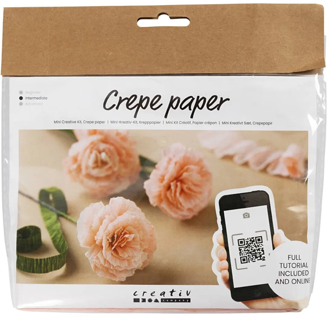Creativ Company Mini Hobbyset Crêpepapier Anjers A4