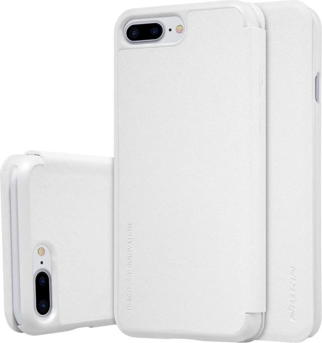 Nillkin Leather Case Sparkle Series iPhone 8 Plus - Wit - afbeelding 6 van 6