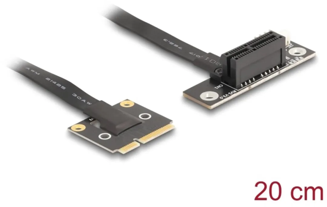Delock Mini PCIe naar PCIe 3.0 x1 Adapter 90°