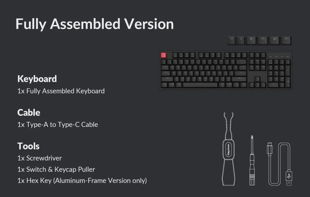 Keychron K10 K10X-J1 Toetsenbord - Rood