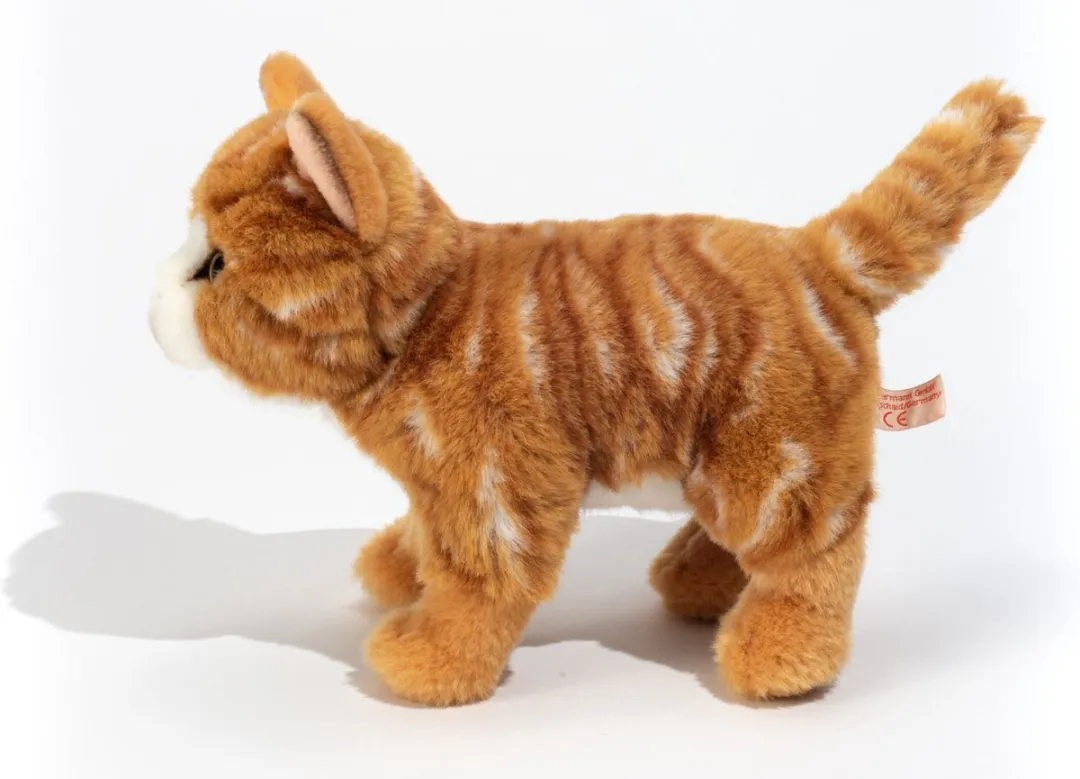Teddy Hermann Knuffeldier Kat/Poes - 20cm - Rood