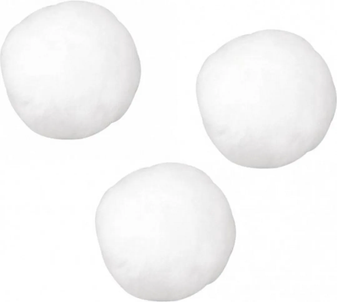 Rayher Knutsel Pompons Wit 35 Stuks