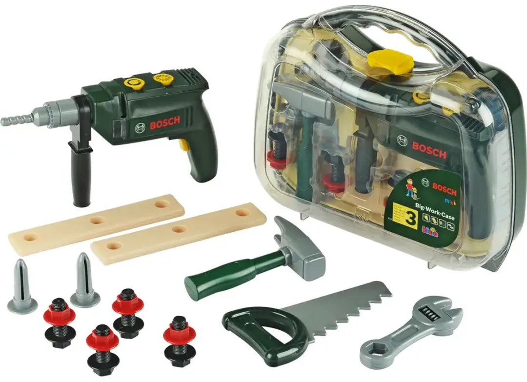 Klein Toys Bosch Mini Speelgoed Gereedschapskoffer 16-delig - Groen - afbeelding 6 van 6