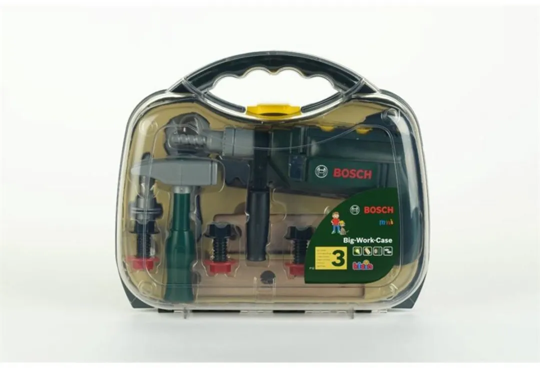 Klein Toys Bosch Mini Speelgoed Gereedschapskoffer 16-delig - Groen