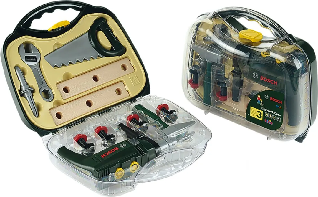 Klein Toys Bosch Mini Speelgoed Gereedschapskoffer 16-delig - Groen