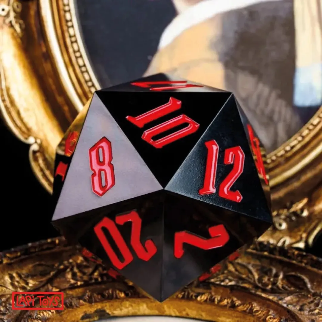 Lapi Toys D20 Dobbelsteen XL - Acryl - Zwart