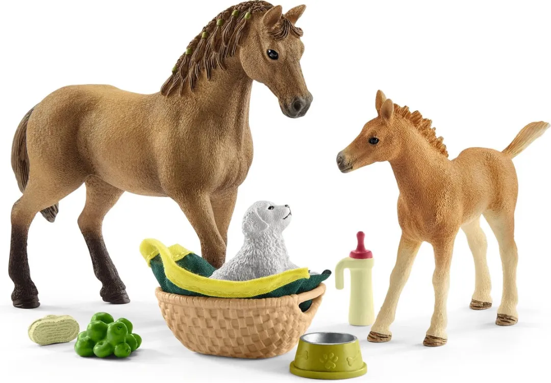 Schleich Horse Club Speelfigurenset Sarah - 9-delig - Multicolor