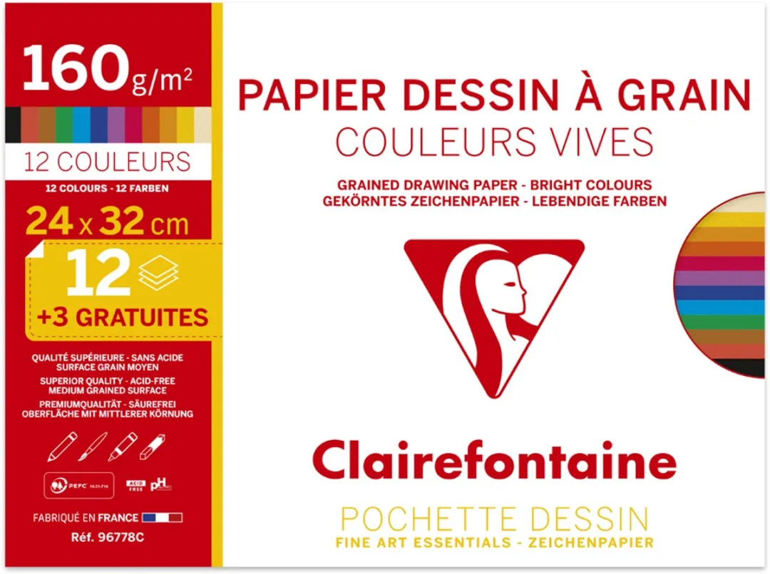 Clairefontaine Grofkorrelig Kunstenarespakket