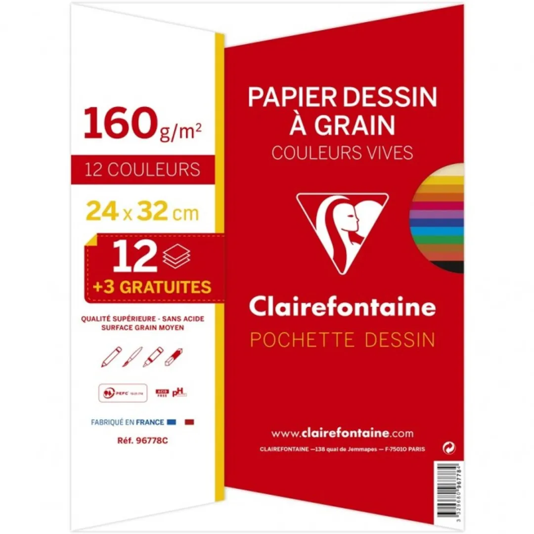 Clairefontaine Grofkorrelig Kunstenarespakket