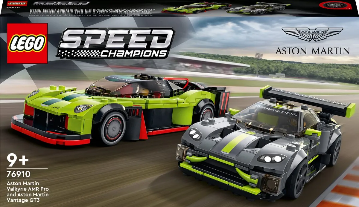 LEGO Speed Champions Aston Martin Valkyrie AMR Pro & Vantage GT3 76910 - 592 Stukken