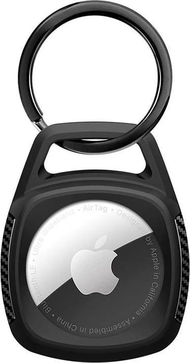 Spigen Rugged Armor AirTag Hoesje - Zwart - afbeelding 6 van 6