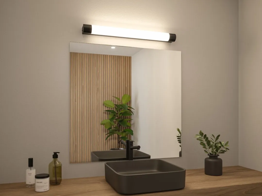 Paulmann Selection Bathroom LED-spiegellamp Orgon IP44 - 850lm 3000K - Zwart