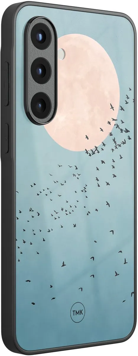 Casevibes Moon Birds Hoesje Samsung Galaxy A56 - Blauw