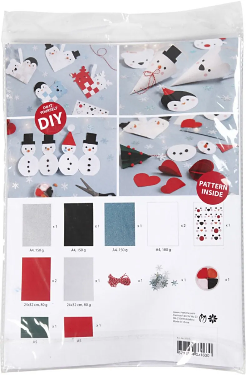 Creativ Company Kerstdecoratie Set Multicolor - 72 Stuks