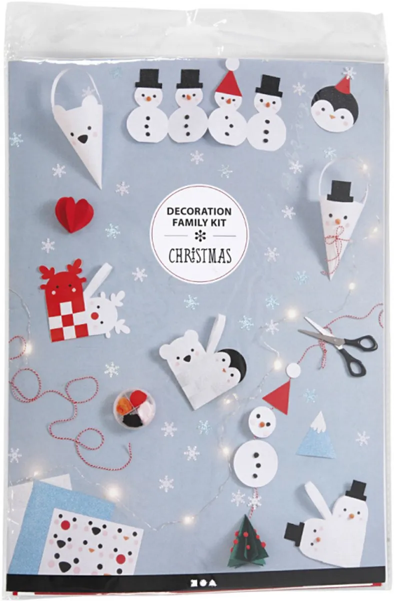 Creativ Company Kerstdecoratie Set Multicolor - 72 Stuks