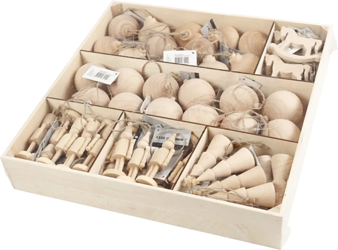 Creativ Company Kerstdecoratie Set Multicolor - 72 Stuks