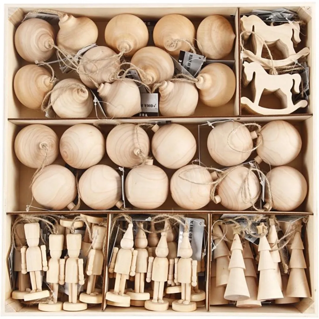 Creativ Company Kerstdecoratie Set Multicolor - 72 Stuks