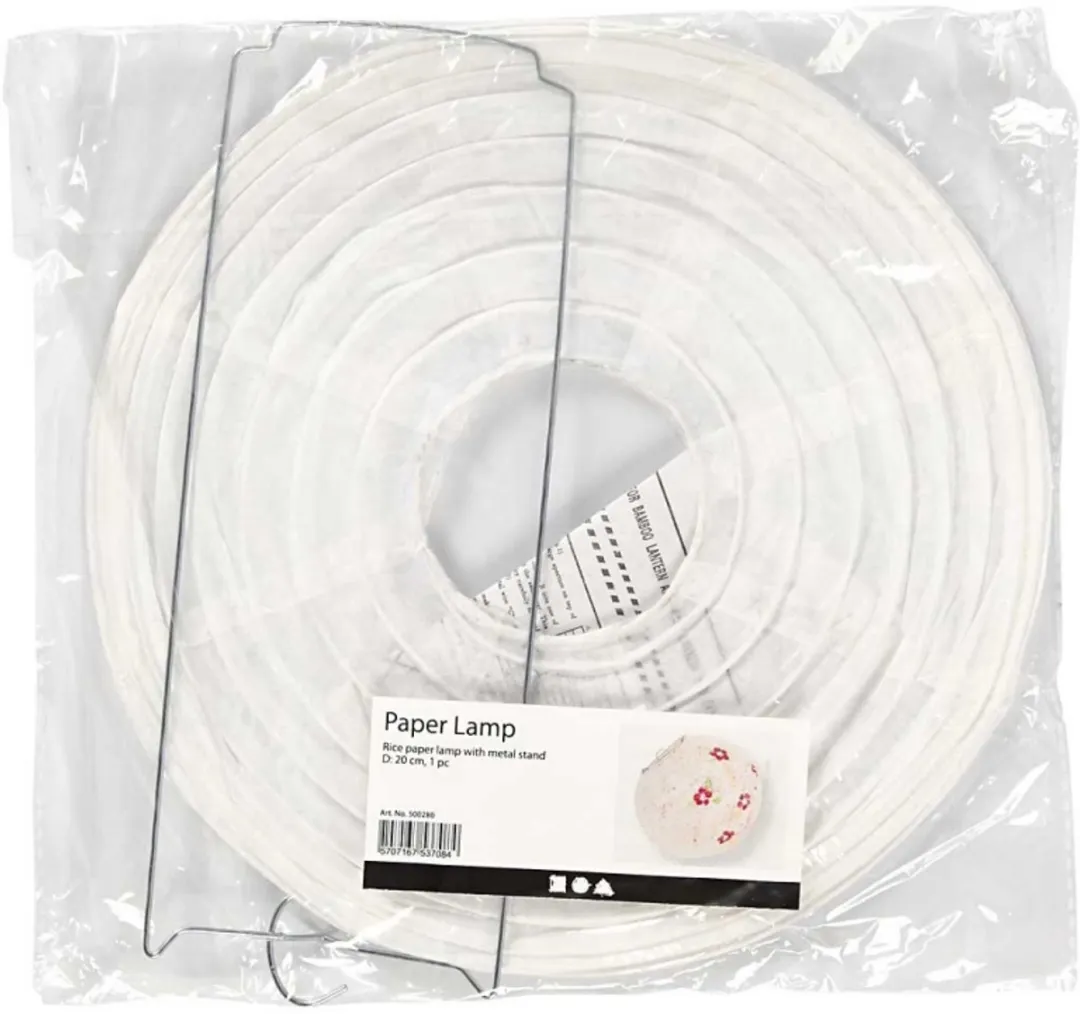 Creativ Company Papieren Lamp 20cm - Wit