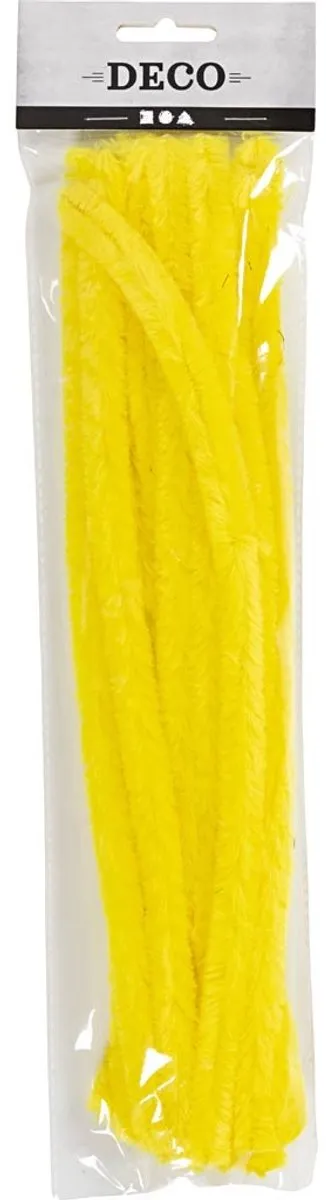 Creativ Company Chenilledraad Geel 15mm - 15 Stuks