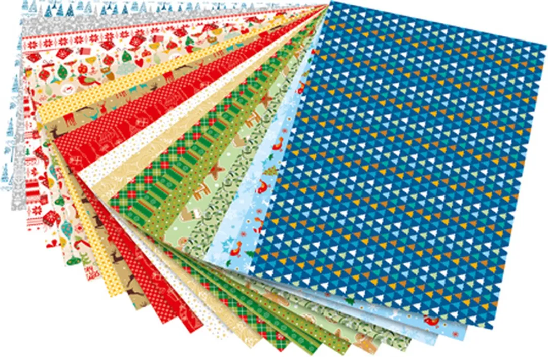 Folia Designerpapierblok Kerst 34x42cm - 20 Vel