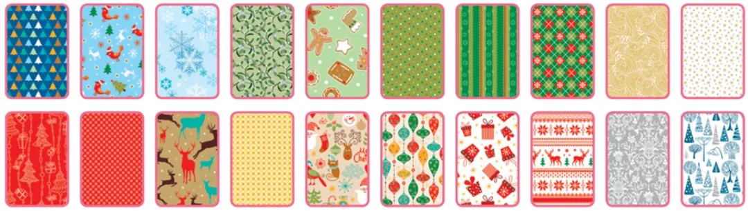 Folia Designerpapierblok Kerst 34x42cm - 20 Vel