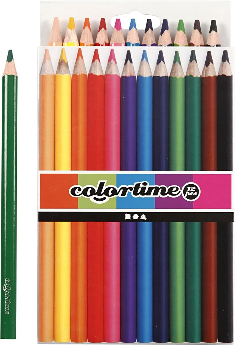 Colortime Jumbo Kleurpotloden 12 Stuks
