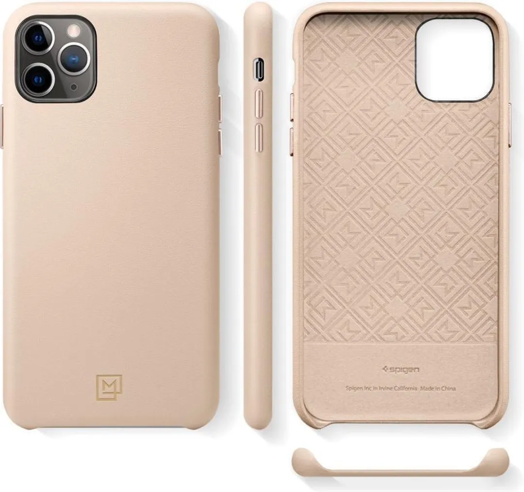 Spigen La Manon Calin Lederen Hoes iPhone 11 Pro Max - Bruin