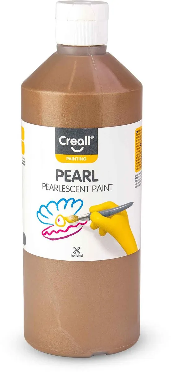 Creall Parelmoerverf Bruin 500ml