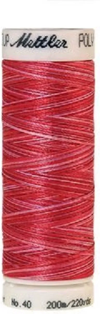 Amann Mettler Polysheen Multi nr 40 - 200m - Rood Multi