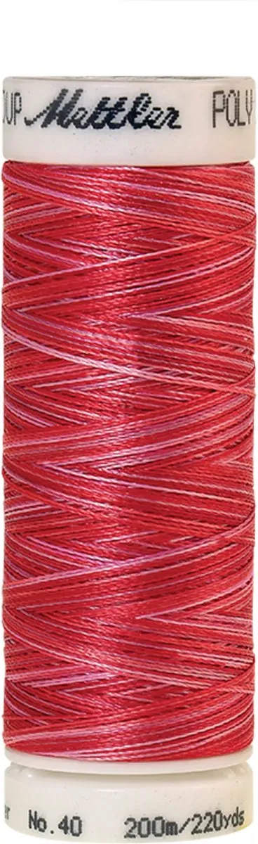 Amann Mettler Polysheen Multi nr 40 - 200m - Rood Multi