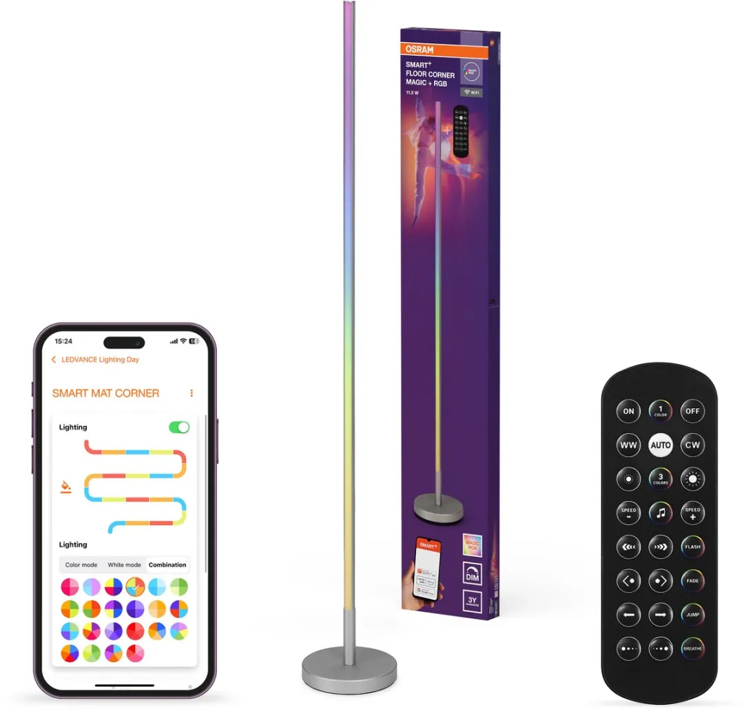 Osram Smart WiFi Vloerlamp Magic RGB - Zilver