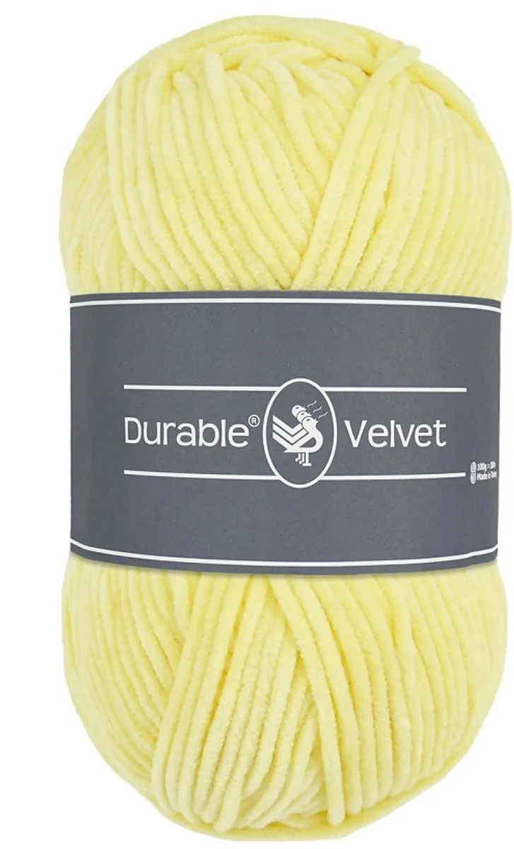 Durable Velvet Chenille Garen Light Yellow - afbeelding 6 van 6