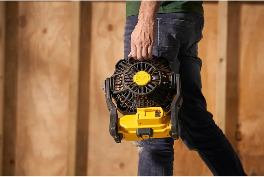 Stanley FatMax SFMCE001B-XJ Ventilator - 1100 m³/u - 8u Autonomie - Geel/Zwart