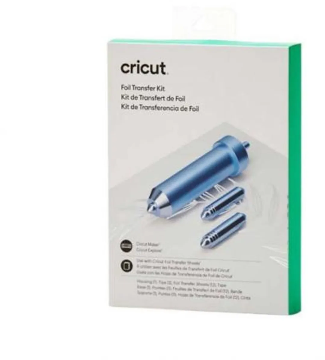 Cricut Foil Transfer Tool Set - 3 Koppen - 12 Folies