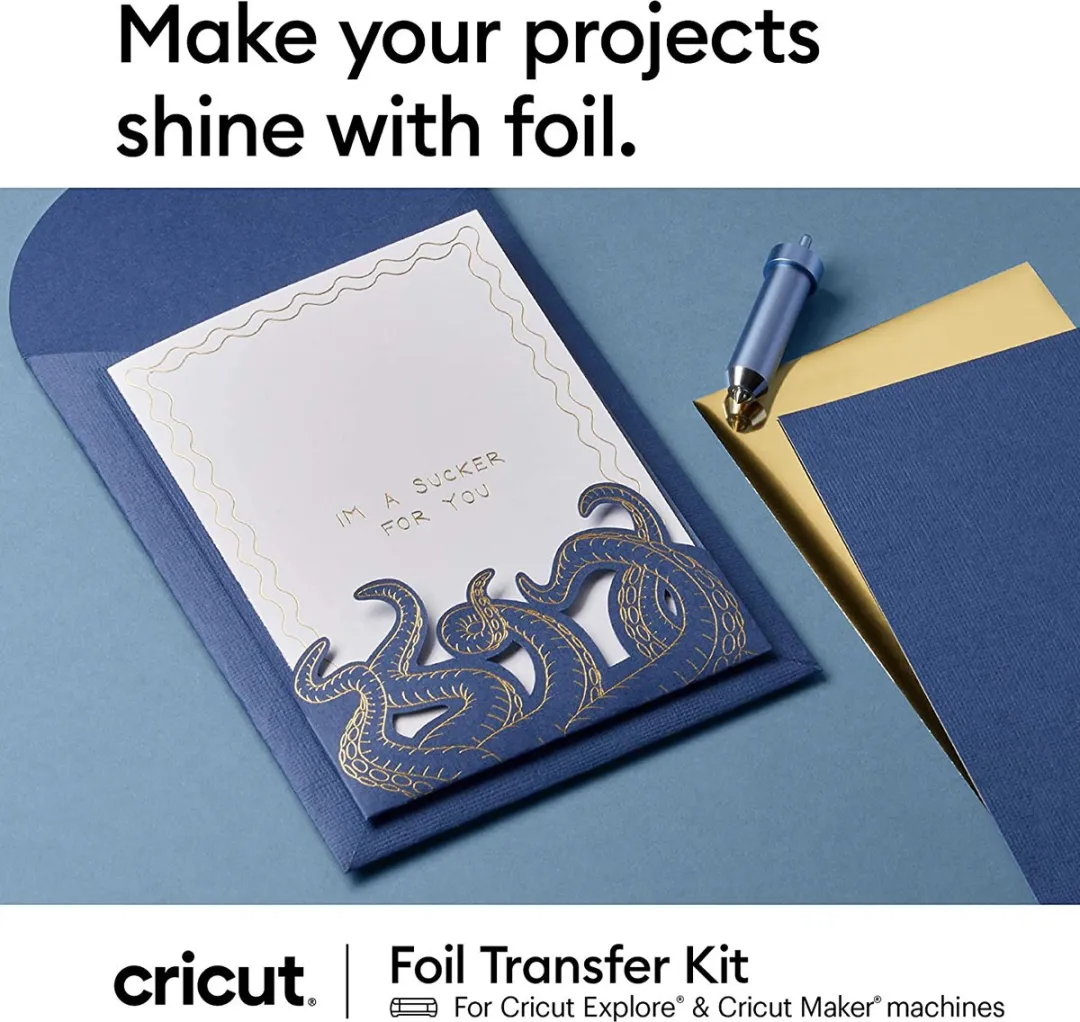 Cricut Foil Transfer Tool Set - 3 Koppen - 12 Folies