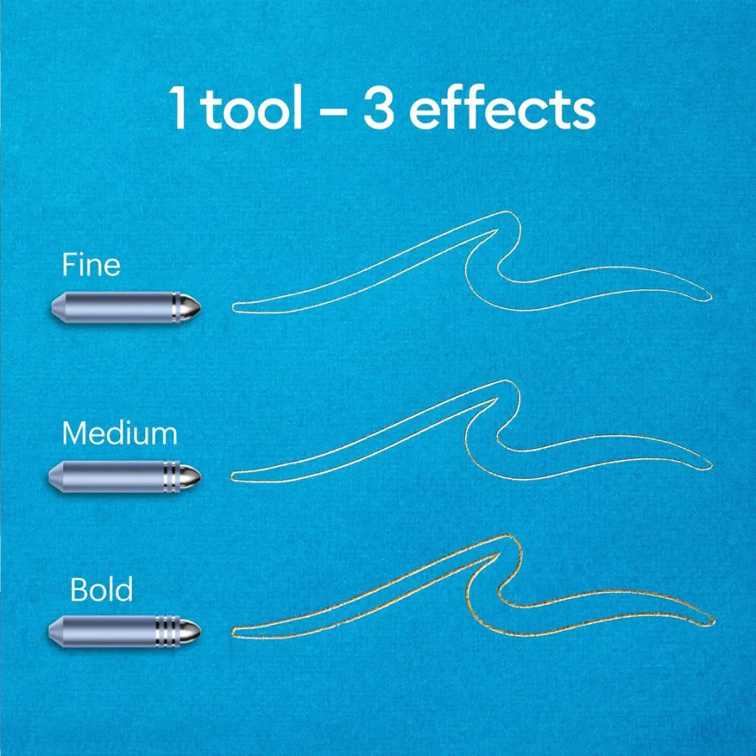 Cricut Foil Transfer Tool Set - 3 Koppen - 12 Folies