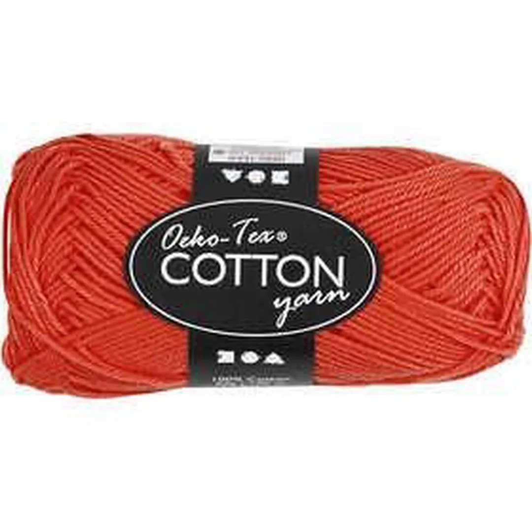 Creativ Company Katoengaren 8/4 50gr - Rood
