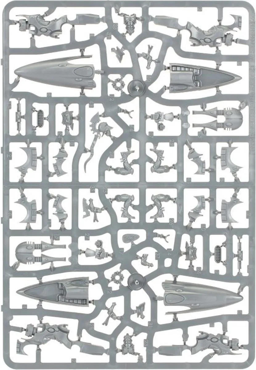 Games Workshop Warhammer 40.000 Aeldari Shining Spears 84-delig - afbeelding 6 van 6