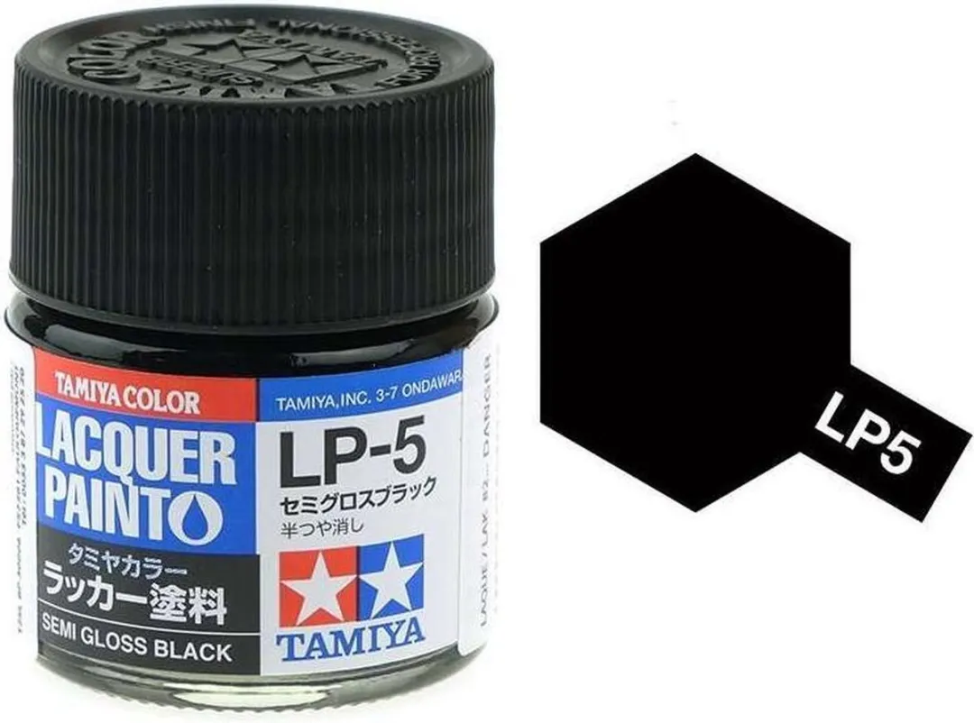 Tamiya Hobbyverf Olieverf LP-5 Black 10ml - Satin