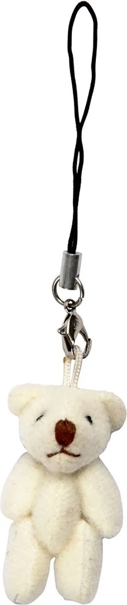 Creativ Company Teddyberen 6 Stuks - 2,5cm Wit