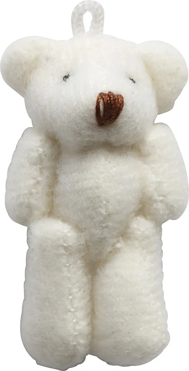 Creativ Company Teddyberen 6 Stuks - 2,5cm Wit