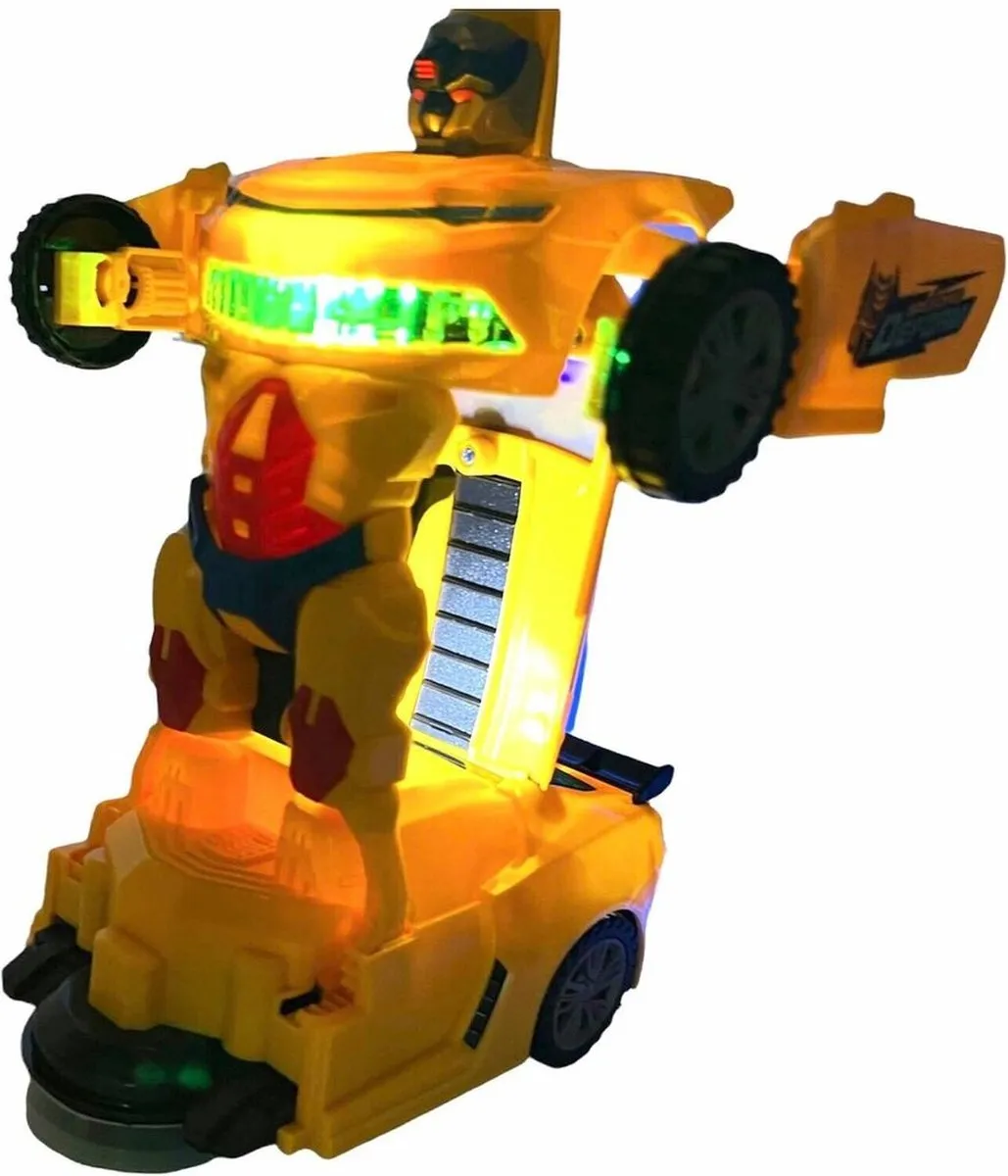 YJ Toys Robotauto 2-in-1 YJ388-22 - Geel
