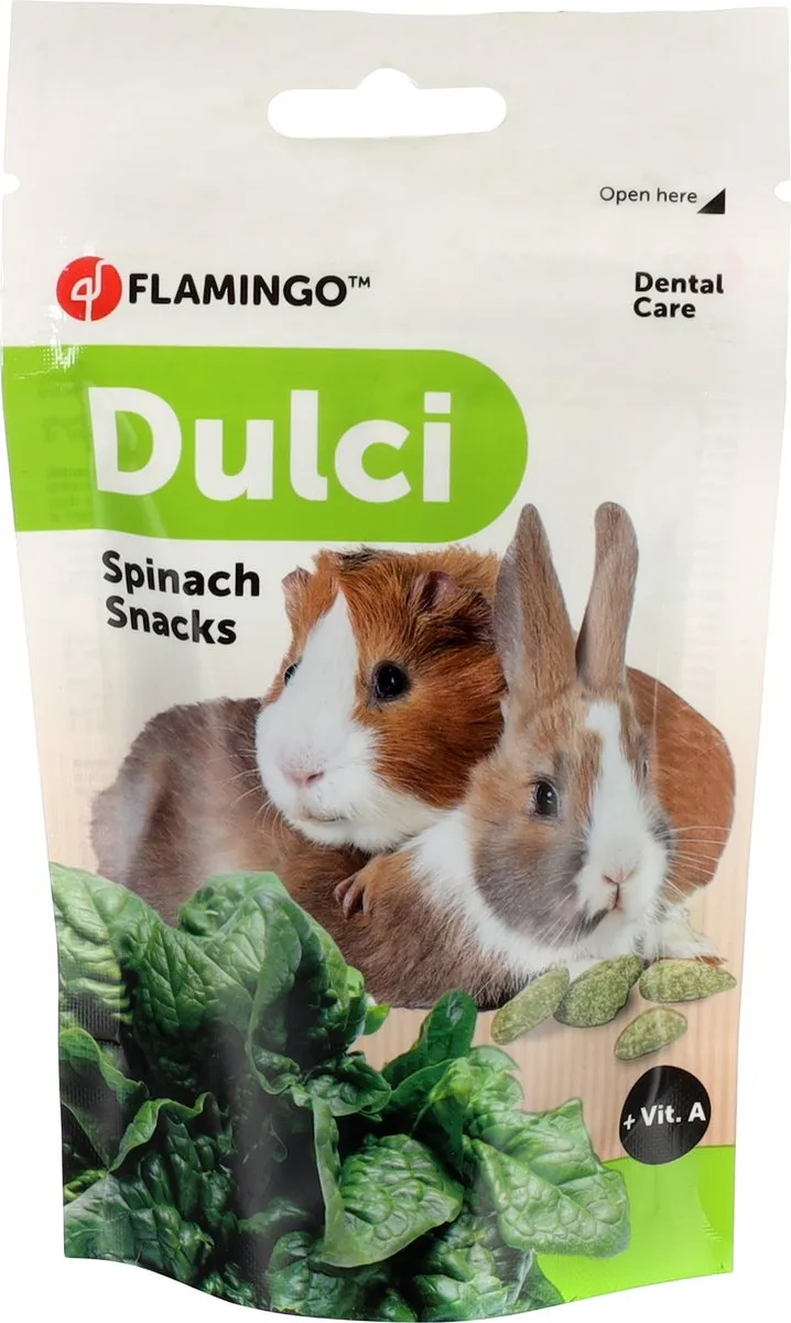 Flamingo Knaagdiersnack Spinazie - afbeelding 2 van 3