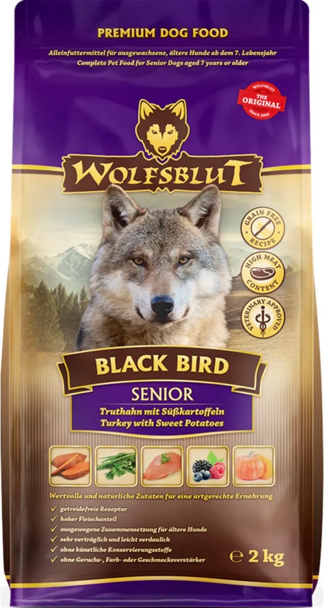Wolfsblut Senior Black Bird Hondenvoer 2kg