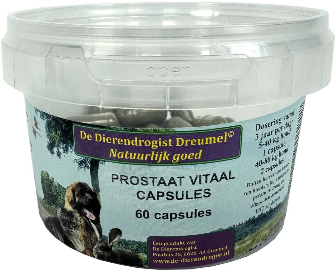 Dierendrogist Prostaat Vitaal Capsules - 150 Stuks